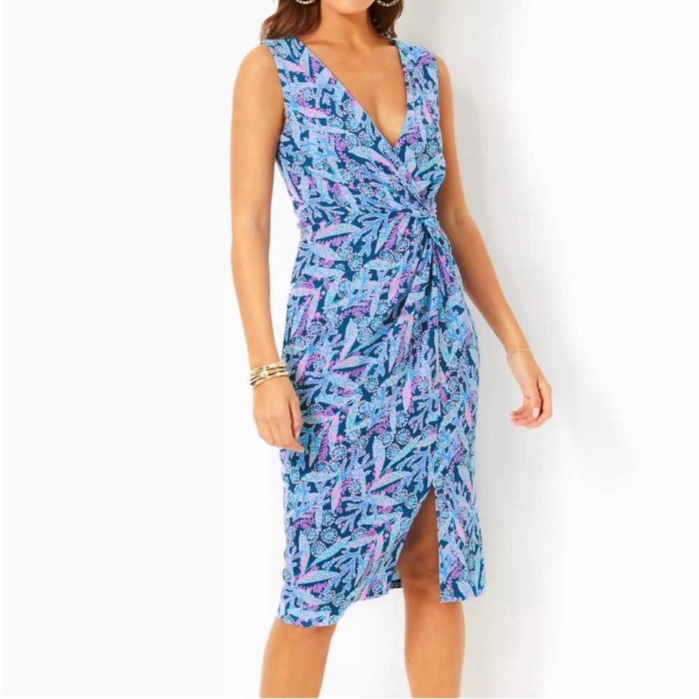 Lilly Pulitzer Vibrant Blue and Pink Dress